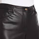 ELENA MIRO FAUX-LEATHER CULOTTE BLACK