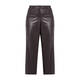 ELENA MIRO FAUX-LEATHER CULOTTE BROWN