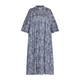 ELENA MIRO PRINT DRESS BLUE AND WHITE 