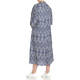 ELENA MIRO PRINT DRESS BLUE AND WHITE 