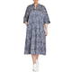 ELENA MIRO PRINT DRESS BLUE AND WHITE 
