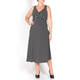 ELENA MIRO STRETCH JERSEY CROSSOVER DRESS