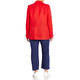 ELENA MIRO LINEN BLAZER RED 