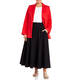 ELENA MIRO ELASTICATED WAIST COTTON SKIRT BLACK