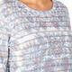 ELENA MIRO PAISLEY PRINT KNITTED TUNIC BLUE 