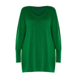 ELENA MIRO KNITTED TUNIC GREEN - Plus Size Collection