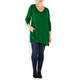 ELENA MIRO KNITTED TUNIC GREEN