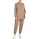 ELENA MIRO KNITTED TROUSERS CAMEL