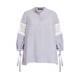 ELENA MIRO STRIPE AND LACE TUNIC