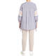 ELENA MIRO STRIPE AND LACE TUNIC
