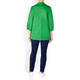 ELENA MIRO BRODERIE COTTON POPLIN SHIRT EMERALD