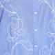 ELENA MIRO COTTON EMBROIDERED SHIRT SOFT BLUE