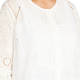 ELENA MIRO BRODERIE ANGLAISE SHIRT WHITE
