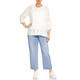 ELENA MIRO BRODERIE ANGLAISE SHIRT WHITE