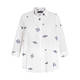 ELENA MIRO EMBROIDERED COTTON SHIRT 
