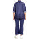 ELENA MIRO EMBROIDER DENIM SHIRT 
