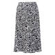 ELENA MIRO FLORAL MIDI SKIRT PLEATED BLACK