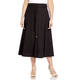 ELENA MIRO COTTON SKIRT BLACK