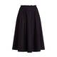 ELENA MIRO ELASTICATED WAIST COTTON SKIRT BLACK