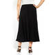 ELENA MIRO FLARE JERSEY SKIRT BLACK 