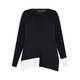 Elena Miro Fine Knit V-neck Sweater Black
