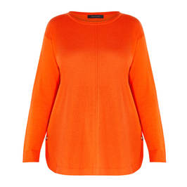 ELENA MIRO SWEATER ORANGE  - Plus Size Collection