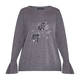 ELENA MIRO EMBROIDERED SWEATER GREY