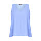 ELENA MIRO V-NECK VEST SOFT BLUE