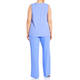 ELENA MIRO V-NECK VEST SOFT BLUE