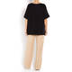 ELENA MIRO KIMONO SLEEVE PRINT T-SHIRT BLACK