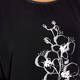ELENA MIRO KIMONO SLEEVE PRINT T-SHIRT BLACK