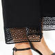 ELENA MIRO LACE HEM TROUSERS BLACK