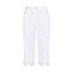 ELENA MIRO STRETCH CROPPED JEANS EMBROIDERED WHITE 