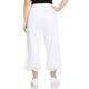 ELENA MIRO STRETCH CROPPED JEANS EMBROIDERED WHITE 
