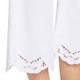 ELENA MIRO STRETCH CROPPED JEANS EMBROIDERED WHITE 