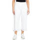 ELENA MIRO STRETCH CROPPED JEANS EMBROIDERED WHITE 