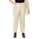 ELENA MIRO FAUX-LEATHER TROUSERS STONE