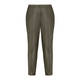 ELENA MIRO FAUX-LEATHER TROUSERS MILITARY GREEN