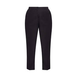 ELENA MIRO FLAX TROUSERS BLACK - Plus Size Collection