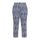 ELENA MIRO POPLIN PRINTED CROP TROUSER NAVY