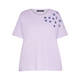 ELENA MIRO SEQUIN EMBELLISHED T-SHIRT WISTERIA