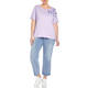 ELENA MIRO SEQUIN EMBELLISHED T-SHIRT WISTERIA