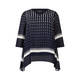 Elena Miro Georgette Tunic Navy