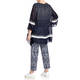 Elena Miro Georgette Tunic Navy