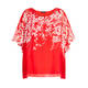 ELENA MIRO RED AND WHITE TUNIC