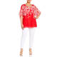 ELENA MIRO RED AND WHITE TUNIC
