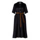 PIAZZA DELLA SCALA LINEN DRESS BLACK