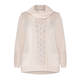 PIAZZA DELLA SCALA SWEATER WITH CROCHET DETAIL BLONDE