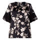 ELENA MIRO FLORAL PRINT TOP WITH CHIFFON SLEEVE