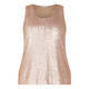 ELENA MIRO SEQUIN VEST GOLD